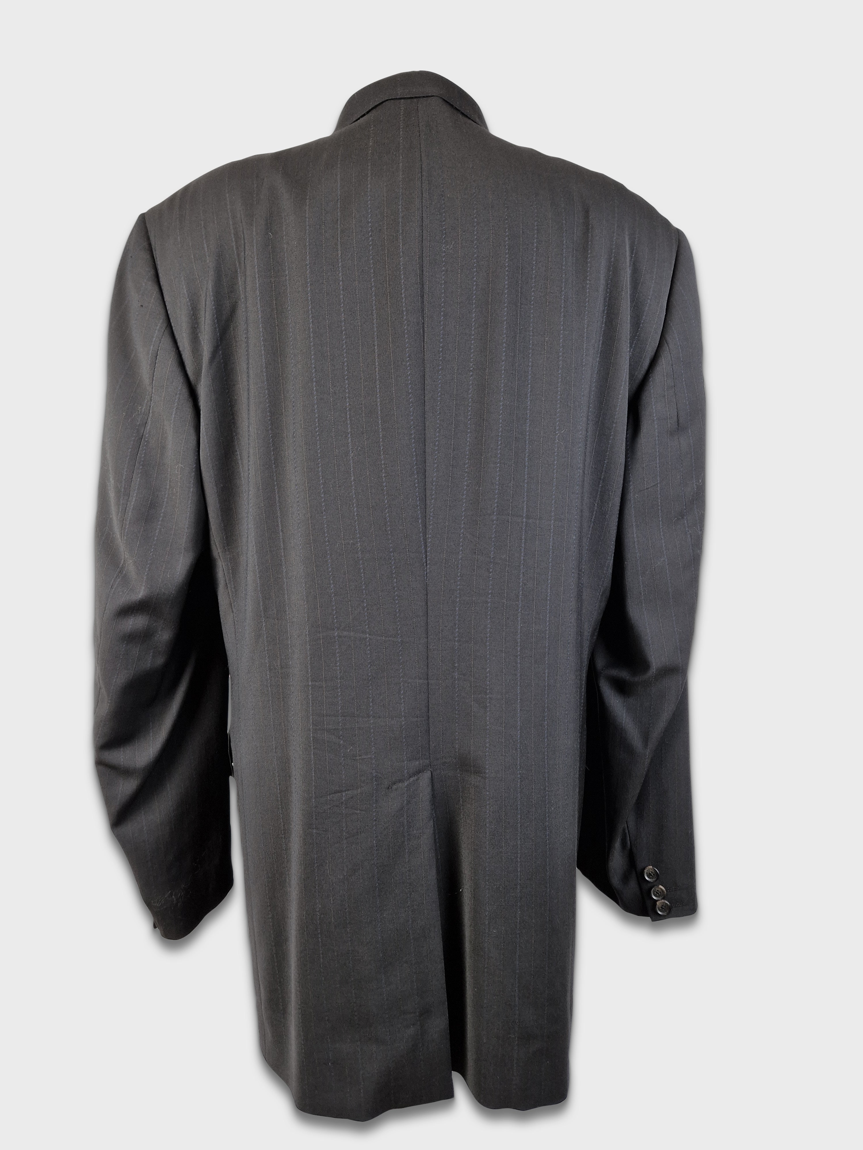Vintage Dolce & Gabbana Sakko Gestreift Schwarz (52) L-XL - RareRags