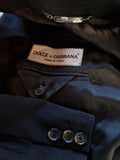 Vintage Dolce & Gabbana Sakko Gestreift Schwarz (52) L-XL