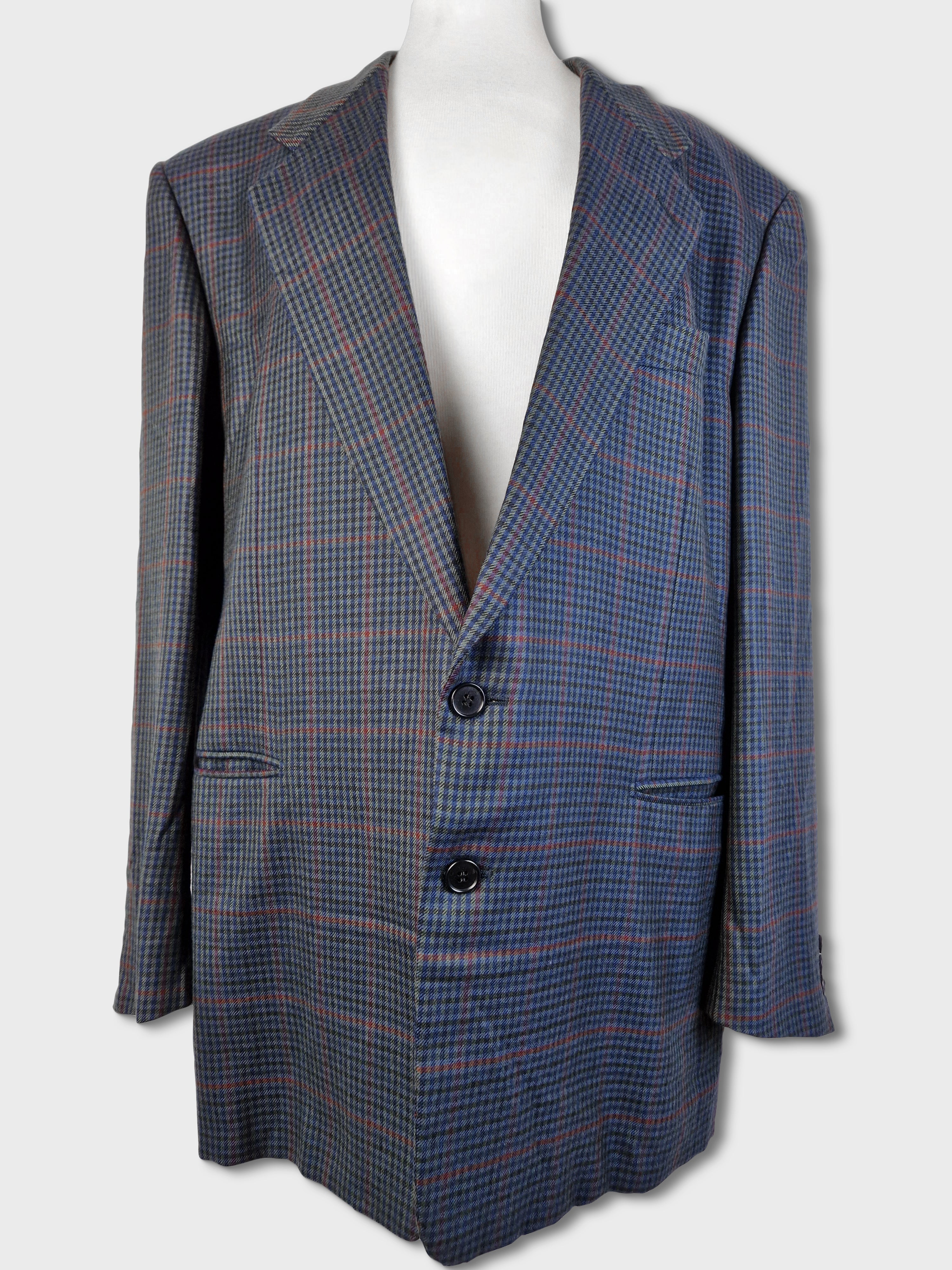 Vintage Marco Azzali Sakko Loro Piana 100% Worsted Spun Cashmere Super China (54) XL-XXL - RareRags