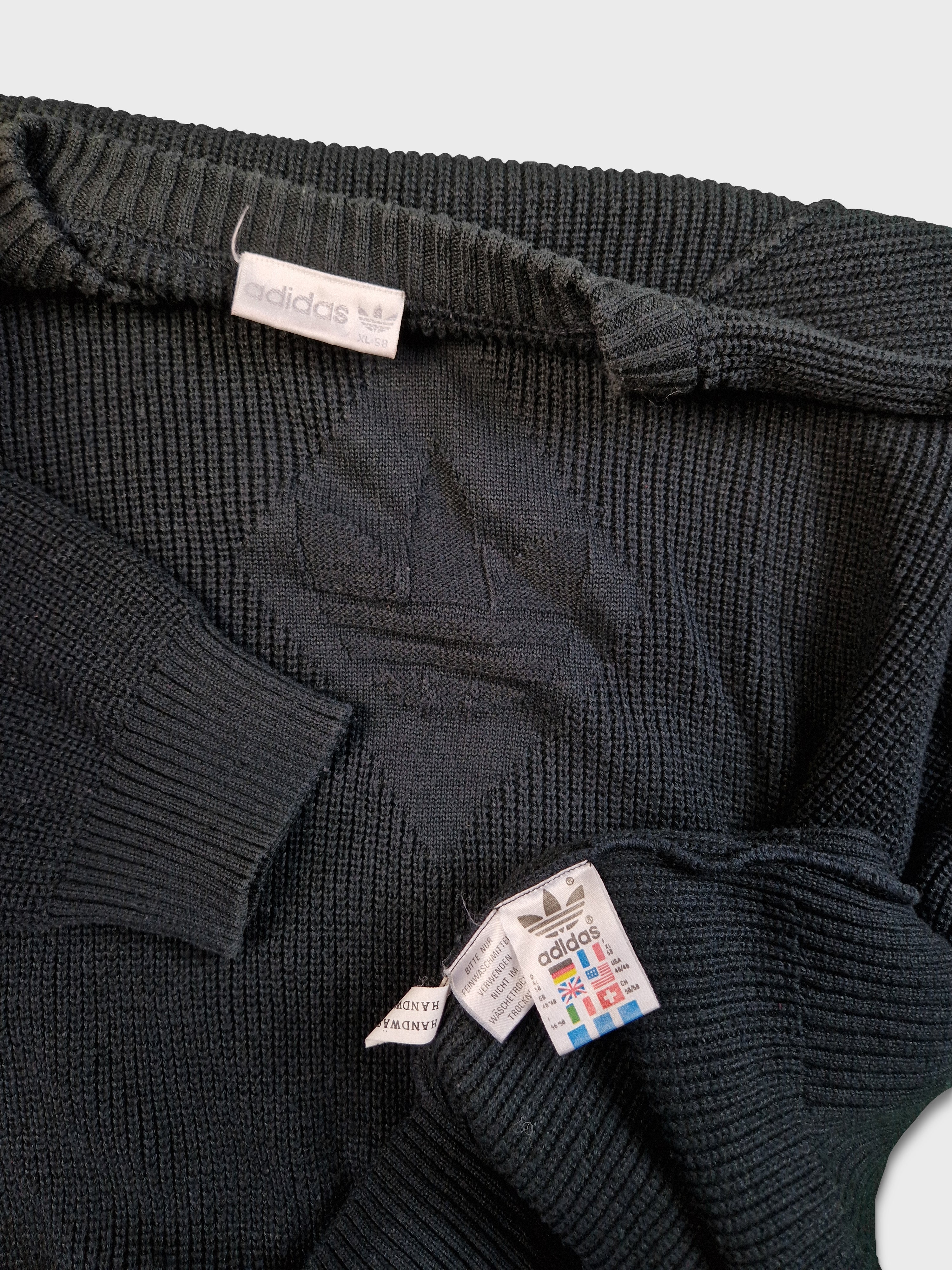 Vintage Adidas Strickpulli Big Logo Trefoil (58) XL - RareRags
