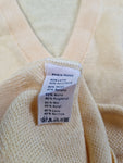 Rare! Vintage Lacoste Strickpulli Dünn Schurwolle Made In France Gelb(3) S