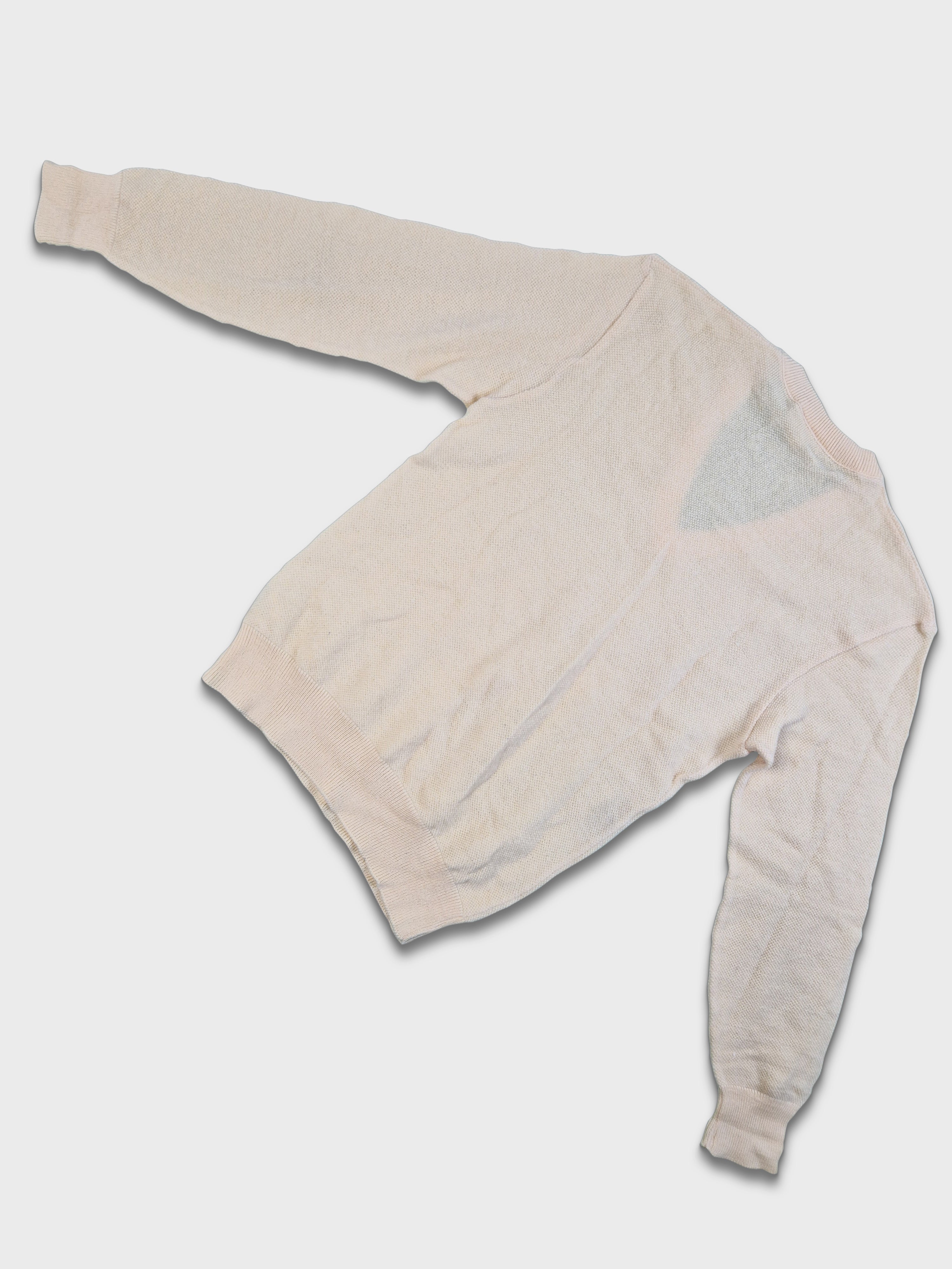 Vintage Lacoste Strickpulli Dünn Schurwolle Made In France Gelb(3) S - RareRags