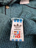 Rare! Vintage Adidas Cardigan Strick Made In Weste Germany 50% Schurwolle (50) M-L
