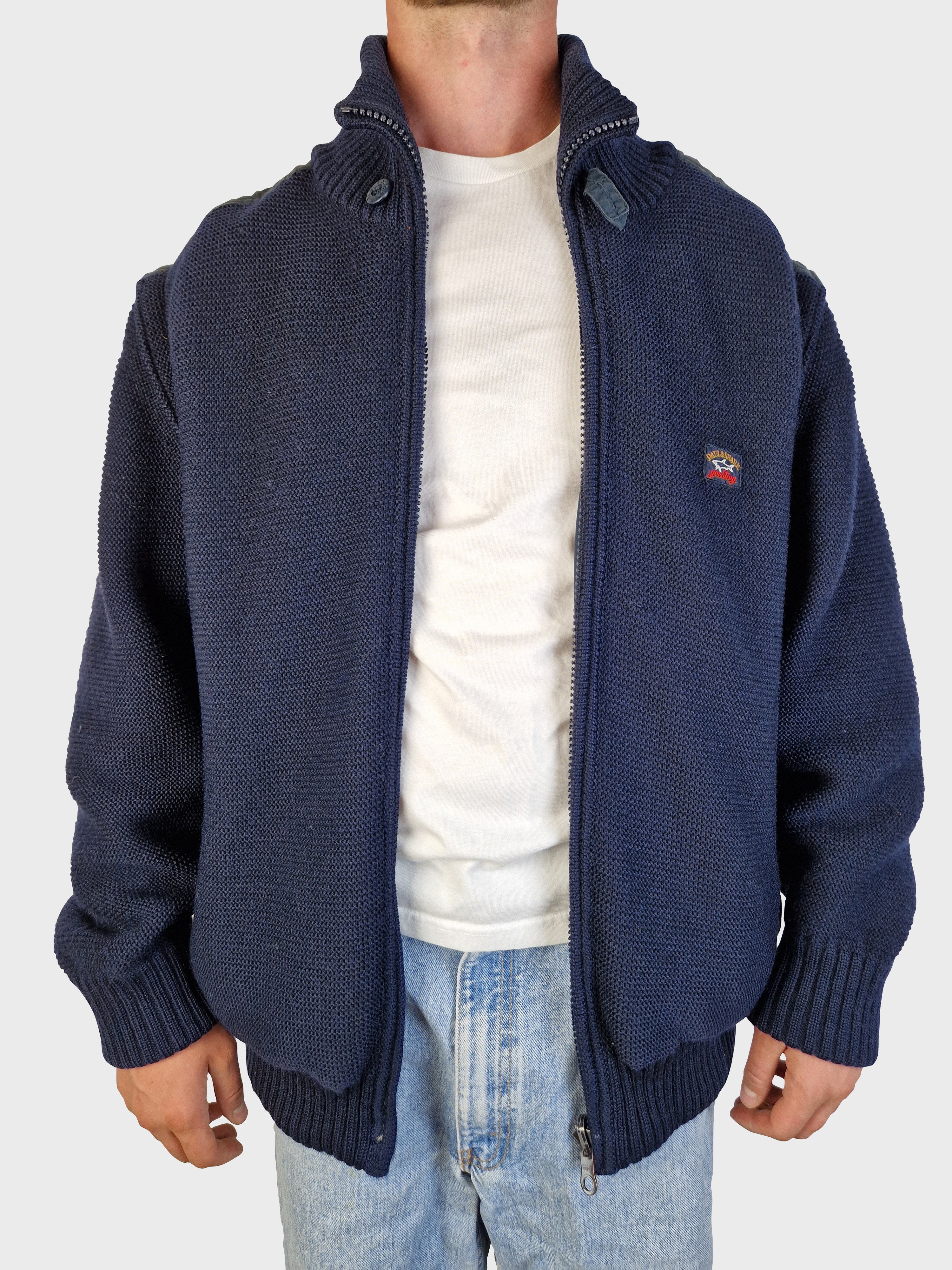 Modern Paul & Shark Wendejacke/-Weste Embroidered riri-Zipper XL - RareRags