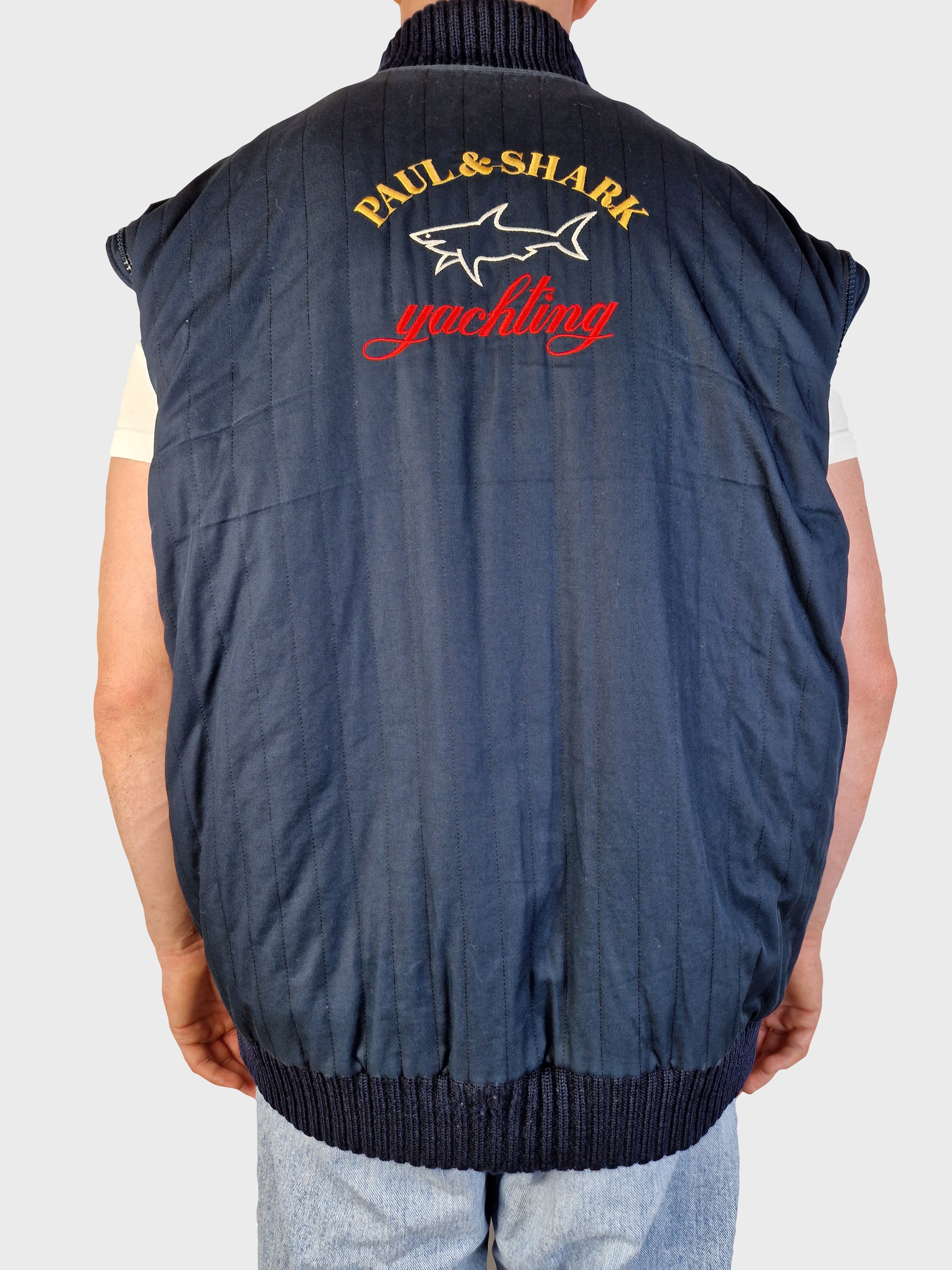 Modern Paul & Shark Wendejacke/-Weste Embroidered riri-Zipper XL - RareRags