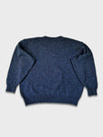 Vintage Carlo Colucci Strickpulli Schurwolle Blau (52) L-XL