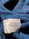 Vintage Carlo Colucci Strickpulli Schurwolle Blau (52) L-XL