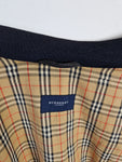 Moderne Burberry Lederjacke Ziegenvelour Schwarz L-XL