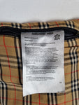 Moderne Burberry Lederjacke Ziegenvelour Schwarz L-XL