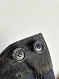 Moderne Burberry Lederjacke Ziegenvelour Schwarz L-XL