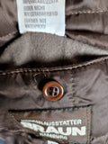Vintage Braun Ledermantel Hamburg (48) XL-XXL