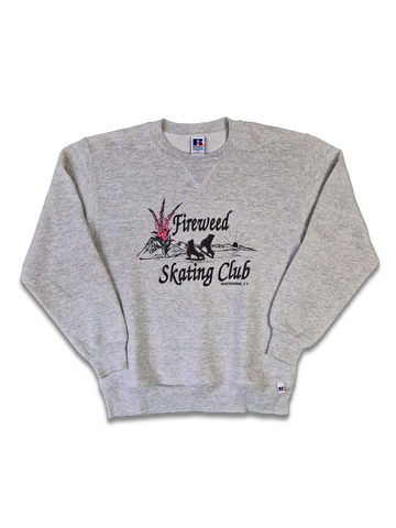 Vintage Russell Athletic Sweater Fireweed Skating Club Made In USA M