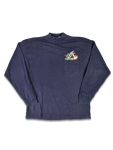 Vintage Looney Tunes Rollkragen Sweater 1994 Marine L