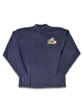 Vintage Looney Tunes Rollkragen Sweater 1994 Marine L