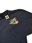 Vintage Looney Tunes Rollkragen Sweater 1994 Marine L