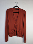 Moderner Loro Piana Cardigan 100% Virgin Wool Made In Italy (40) S-M