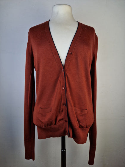 Moderner Loro Piana Cardigan 100% Virgin Wool Made In Italy (40) S-M