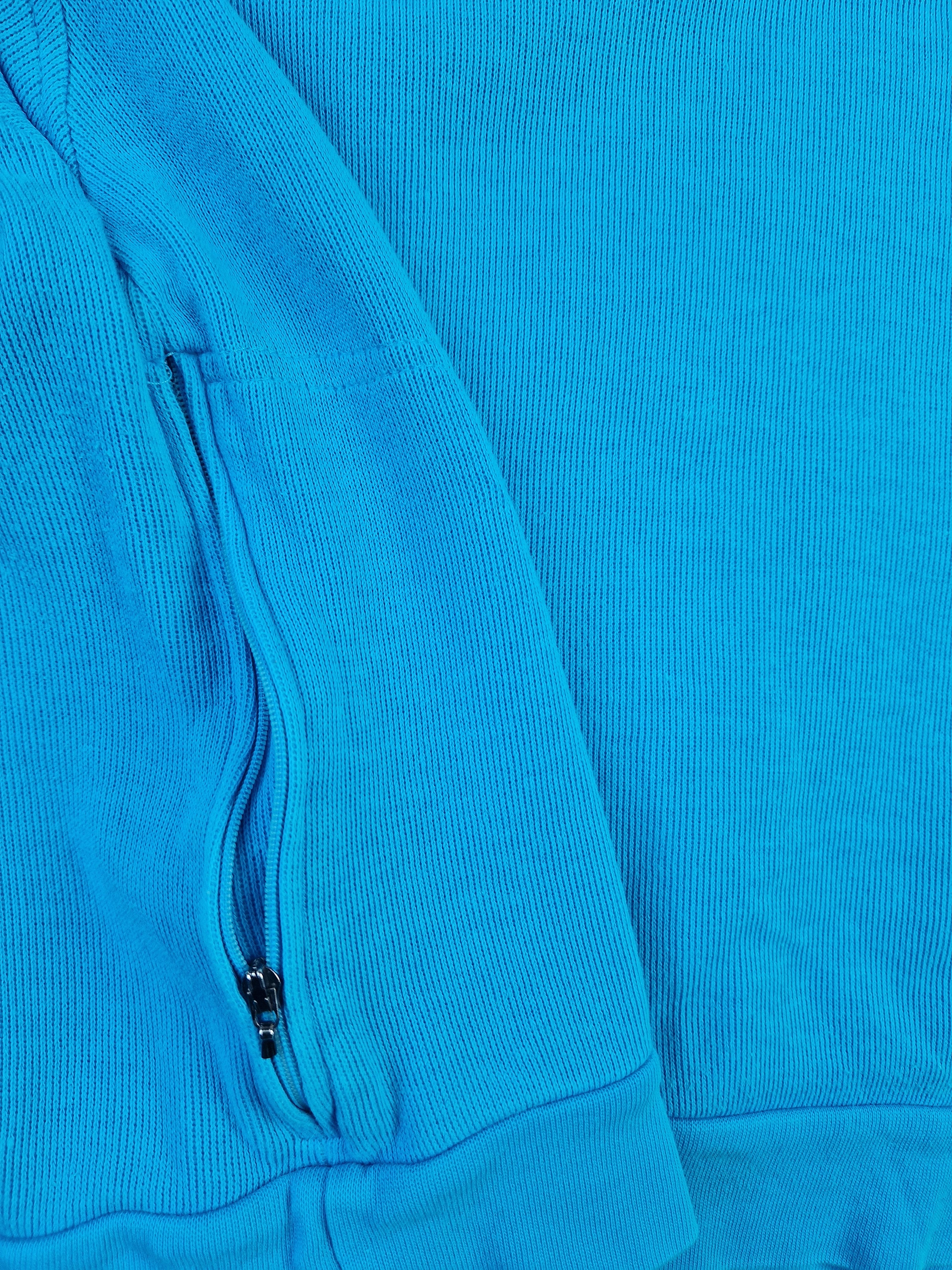 Vintage Head Sweater Halbe Knopfleiste Golf Blau M-L - RareRags