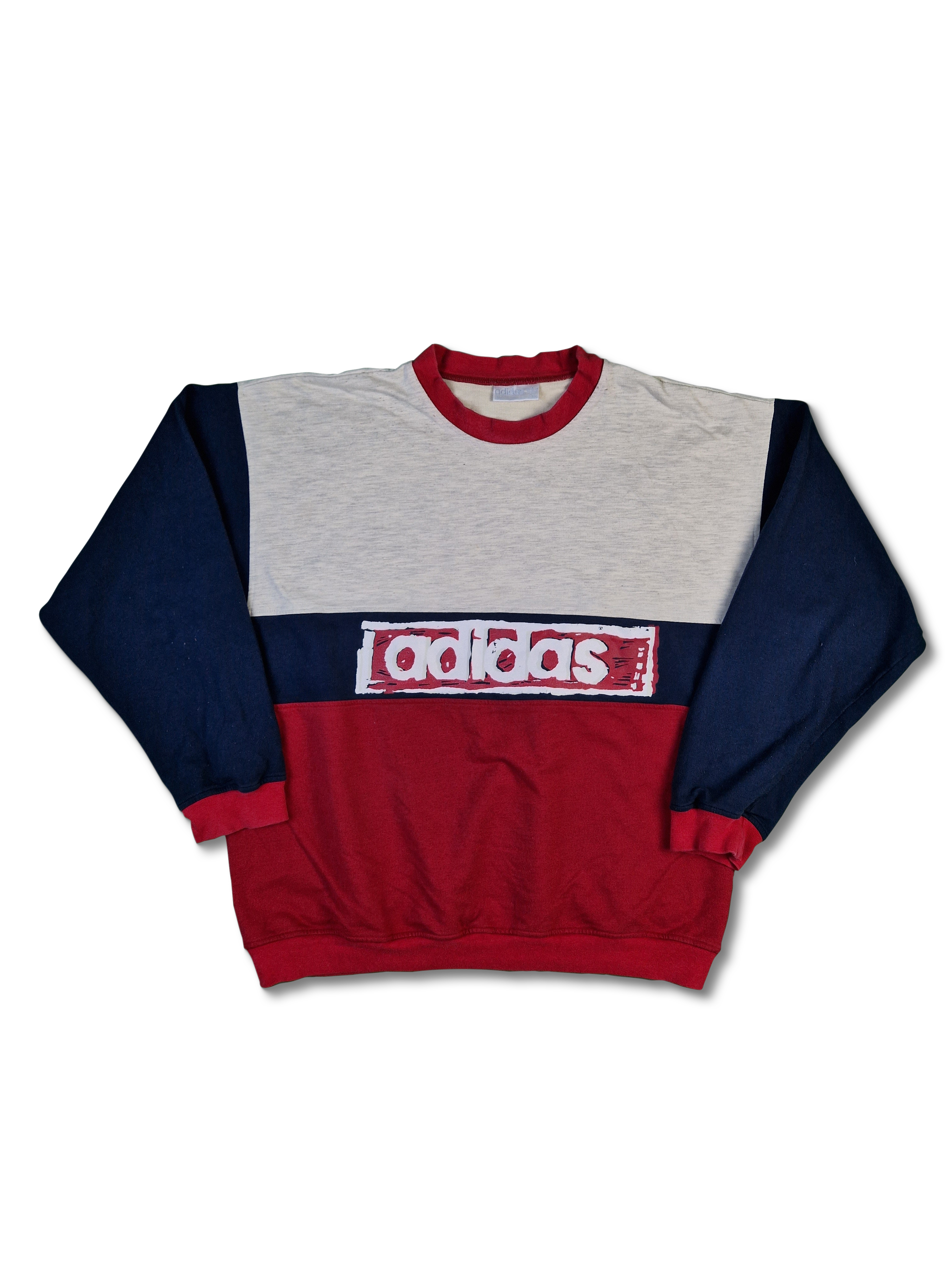 Vintage Adidas Sweater Spellout Made In South Africa L - RareRags