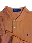 Vintage Ralph Lauren Polo-Shirt Basic Made In USA Orange XXL