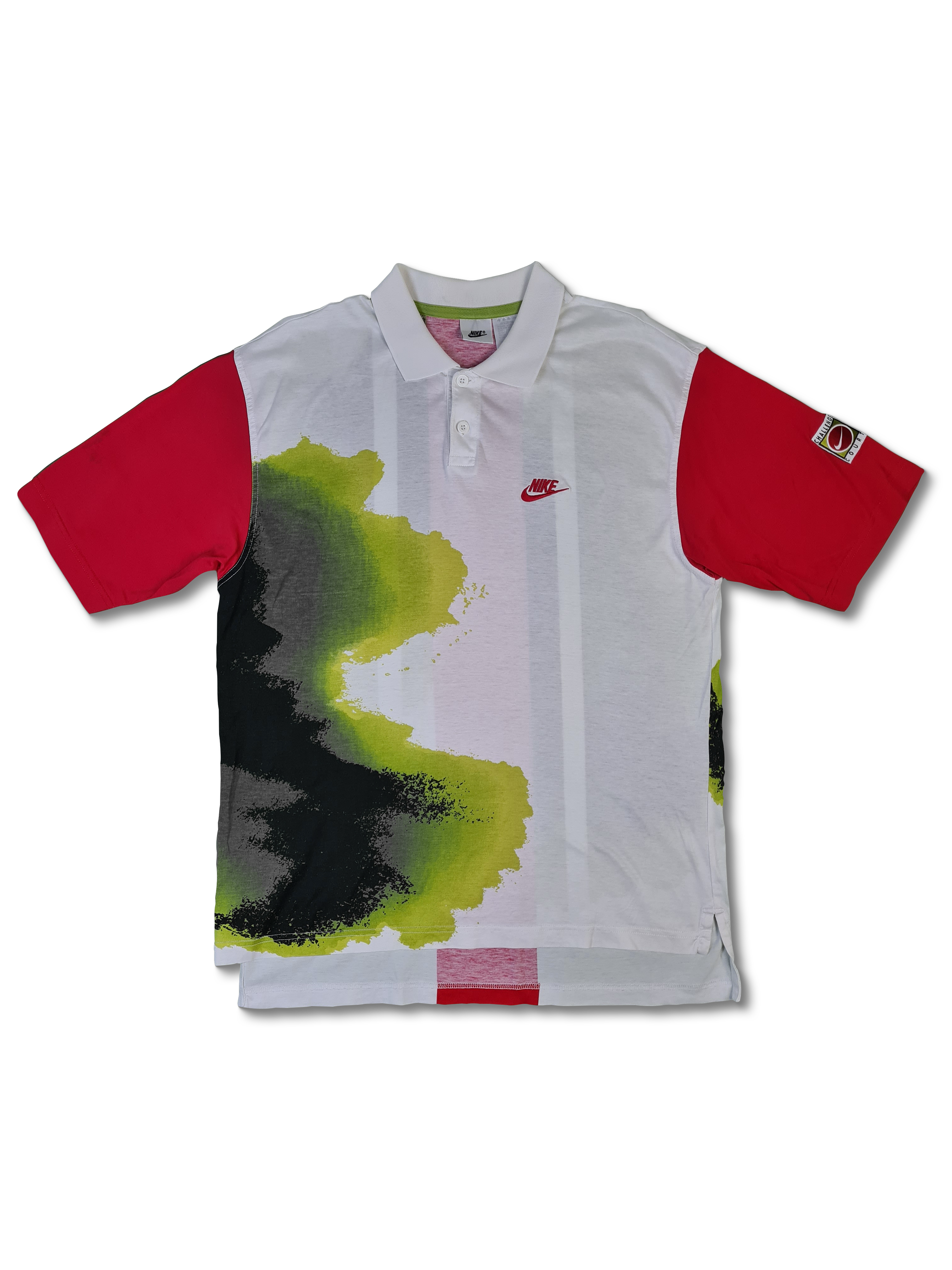 Rare! Vintage Nike Poloshirt Challenge Court Andre Agassi M - RareRags