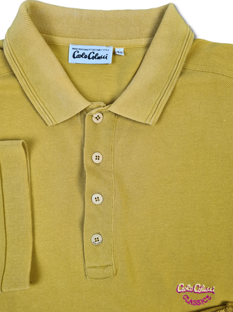 Vintage Carlo Colucci Poloshirt Senf Gelb (56) XL-XXL