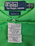 Modernes Ralph Lauren Polo-Shirt Rugby #3 Custom Fit Grün Gelb L