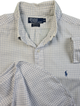 Modernes Ralph Lauren Businesshemd Yarmouth Basic Kariert Weiß (16 1/2) XL