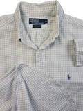 Modernes Ralph Lauren Businesshemd Yarmouth Basic Kariert Weiß (16 1/2) XL