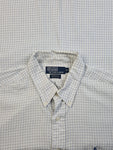Modernes Ralph Lauren Businesshemd Yarmouth Basic Kariert Weiß (16 1/2) XL