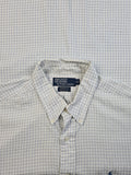 Modernes Ralph Lauren Businesshemd Yarmouth Basic Kariert Weiß (16 1/2) XL