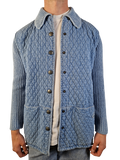Moderne Blue Willis Jacke Denim Look Gesteppt L