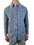 Moderne Blue Willis Jacke Denim Look Gesteppt L