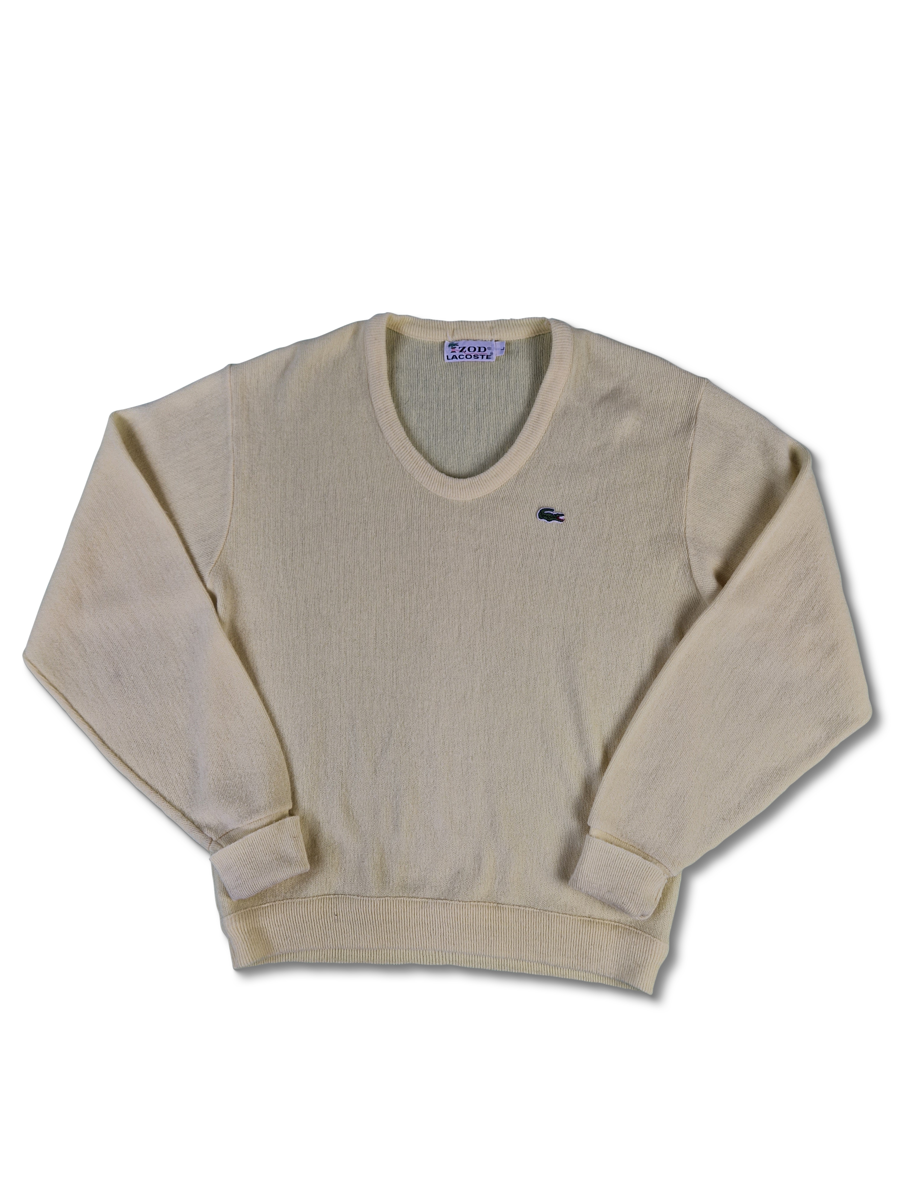 Rare! Vintage IZod Lacoste Strickpulli Helles Gelb L - RareRags