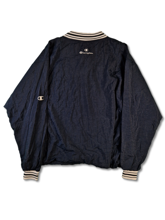 Vintage Champion Sweater x Windbreaker Made In Korea Marine L