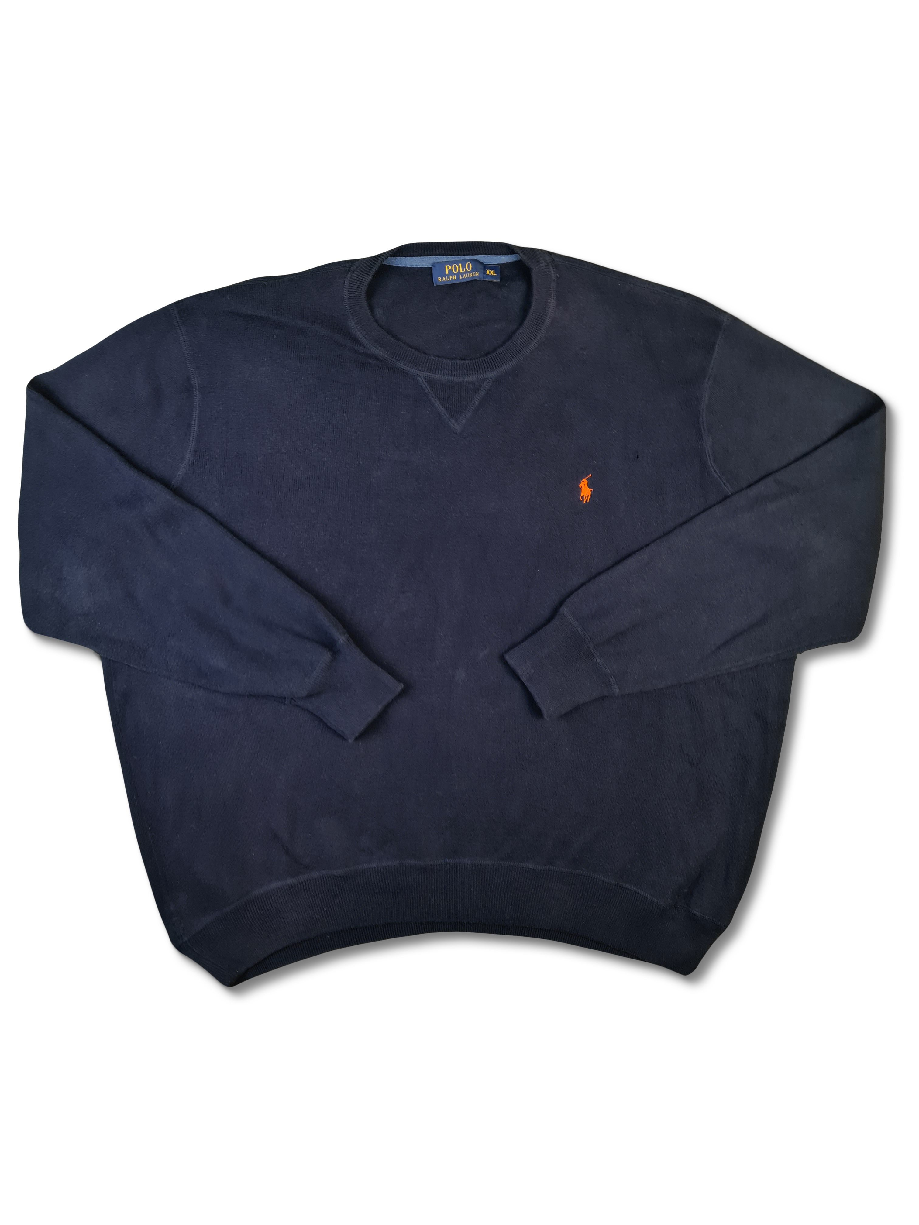 Moderner Ralph Lauren Strickpulli Basic Marine XXL - RareRags