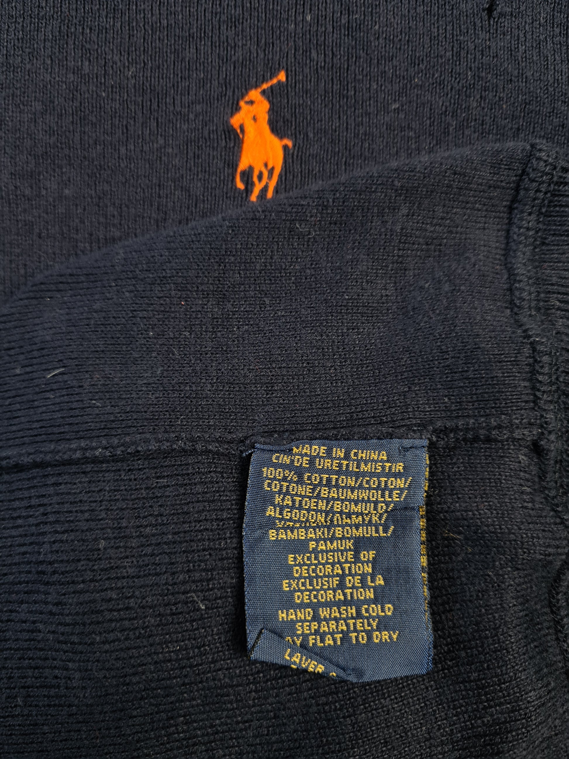 Moderner Ralph Lauren Strickpulli Basic Marine XXL - RareRags