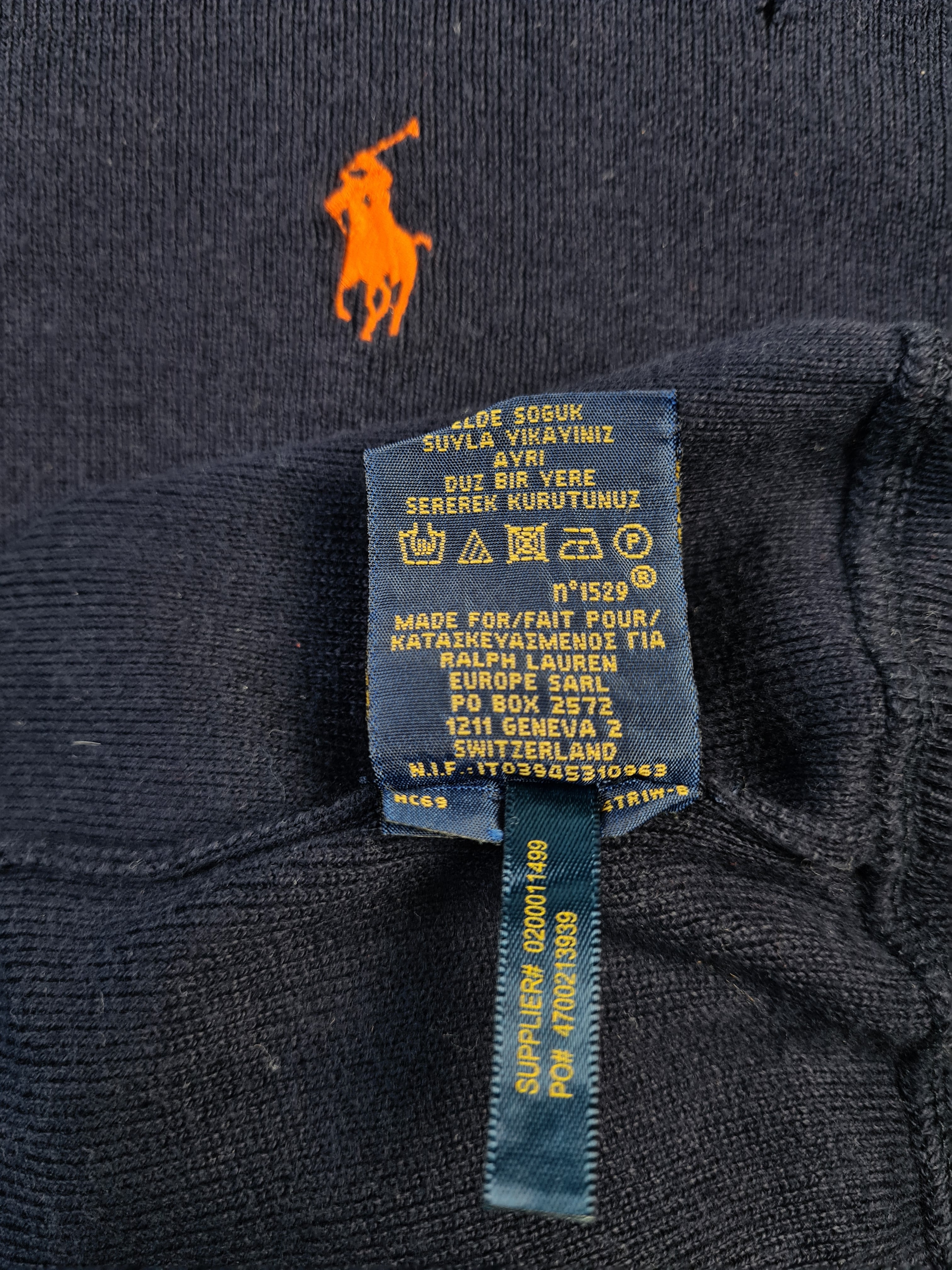 Moderner Ralph Lauren Strickpulli Basic Marine XXL - RareRags