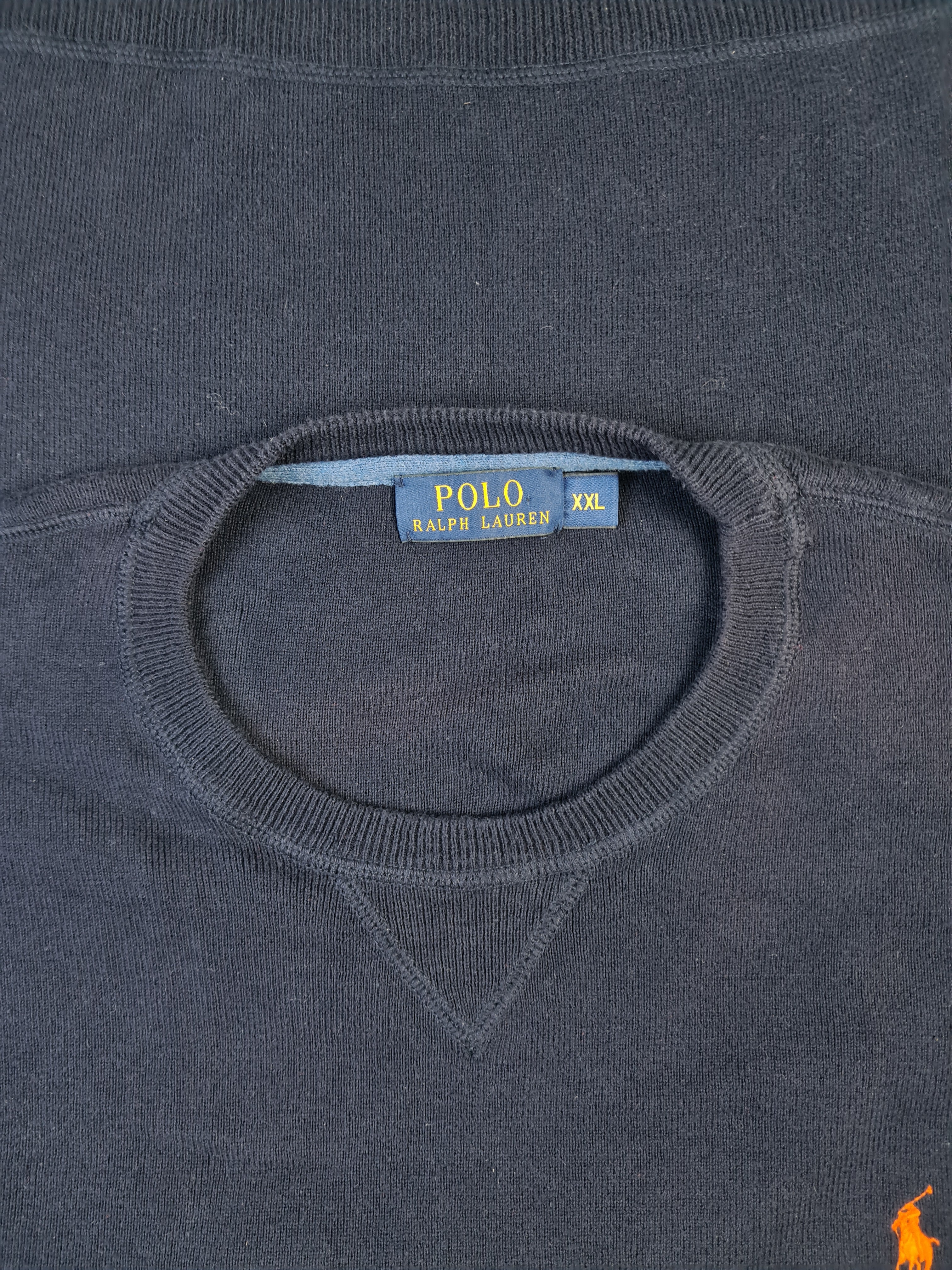 Moderner Ralph Lauren Strickpulli Basic Marine XXL - RareRags