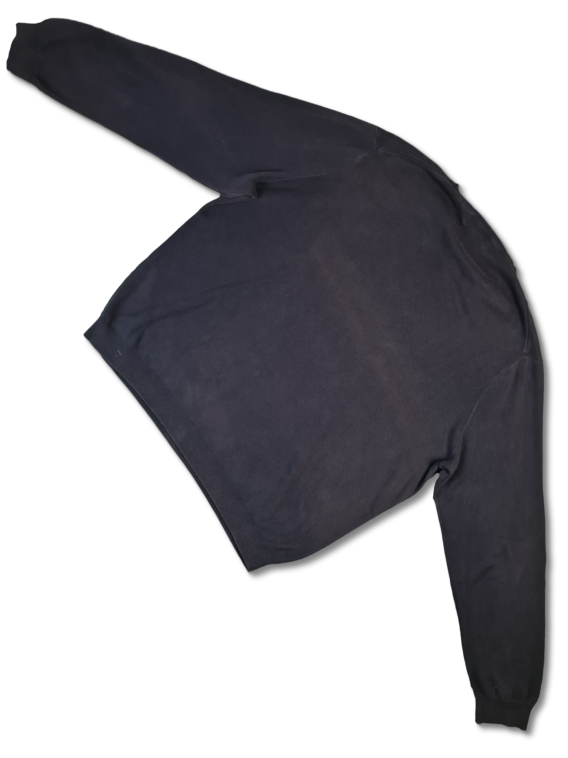 Moderner Ralph Lauren Pullover Pima Cotton V-Ausschnitt Dunkelblau XXL - RareRags