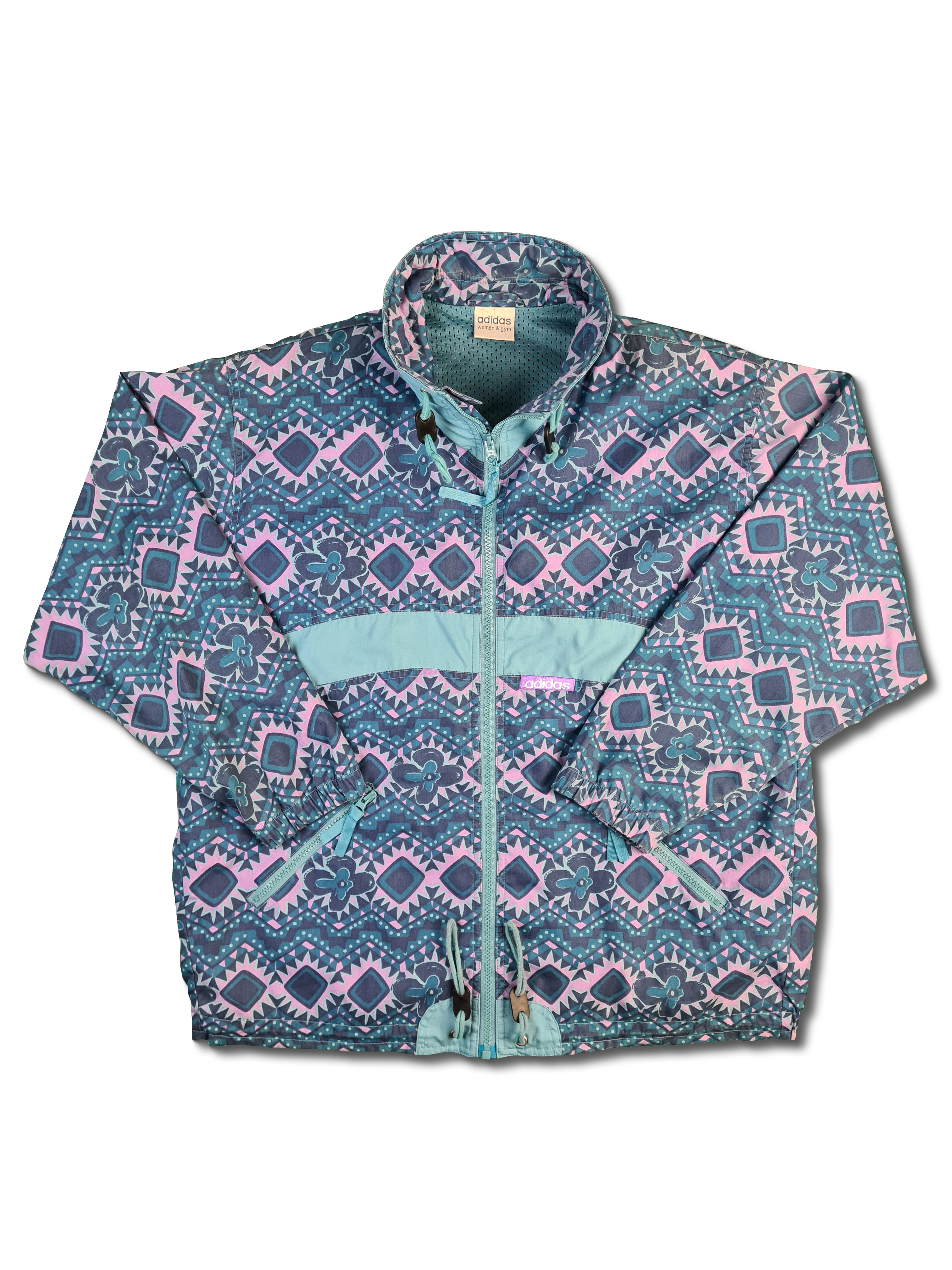 Vintage Adidas Sportjacke Women & Gym Made In Hong Kong (36) S-M - RareRags