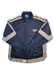 Vintage Reebok Sportjacke Basic Navy Grau (2) XL-XXL