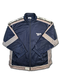 Vintage Reebok Sportjacke Basic Navy Grau (2) XL-XXL