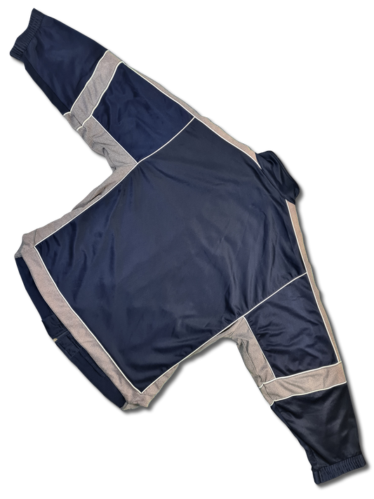 Vintage Reebok Sportjacke Basic Navy Grau (2) XL-XXL