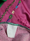 Vintage Diadora Sportjacke 80s Made In Italy Grün Rosa (I50) XL