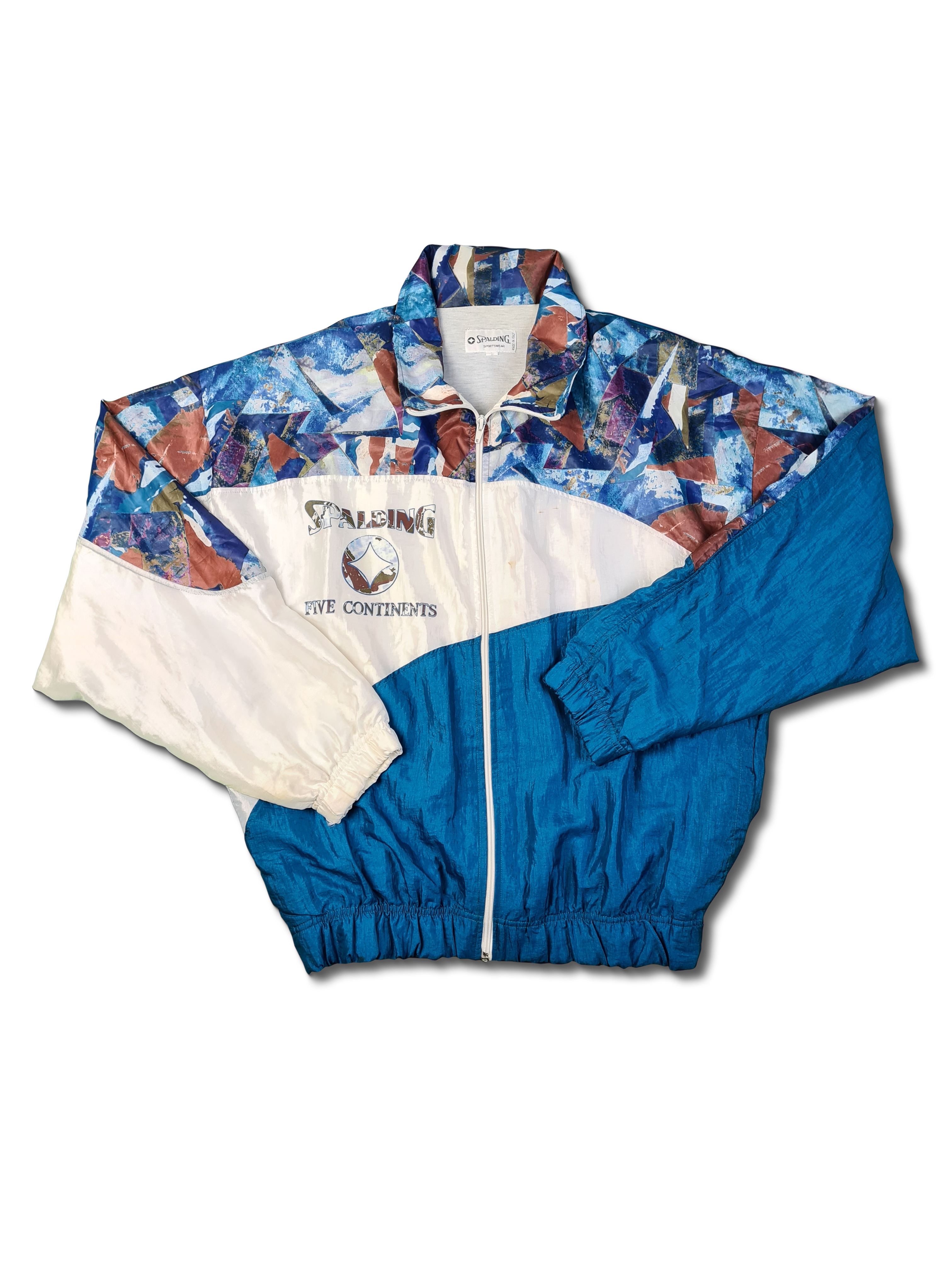Vintage Spalding Sportjacke Made In Italy Bunt L - RareRags
