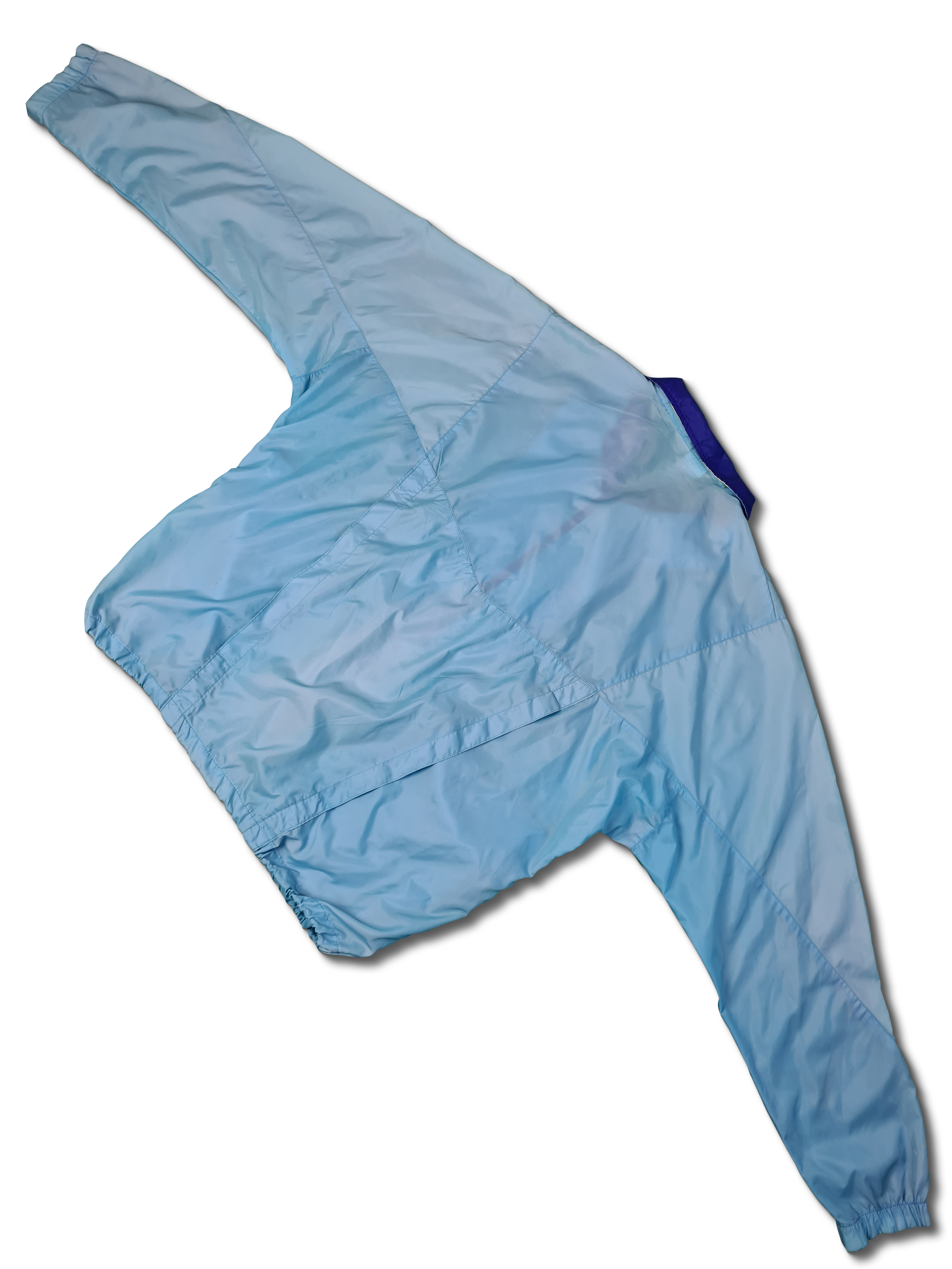 Vintage Nike Windbreaker Halfzip Hellblau L - RareRags