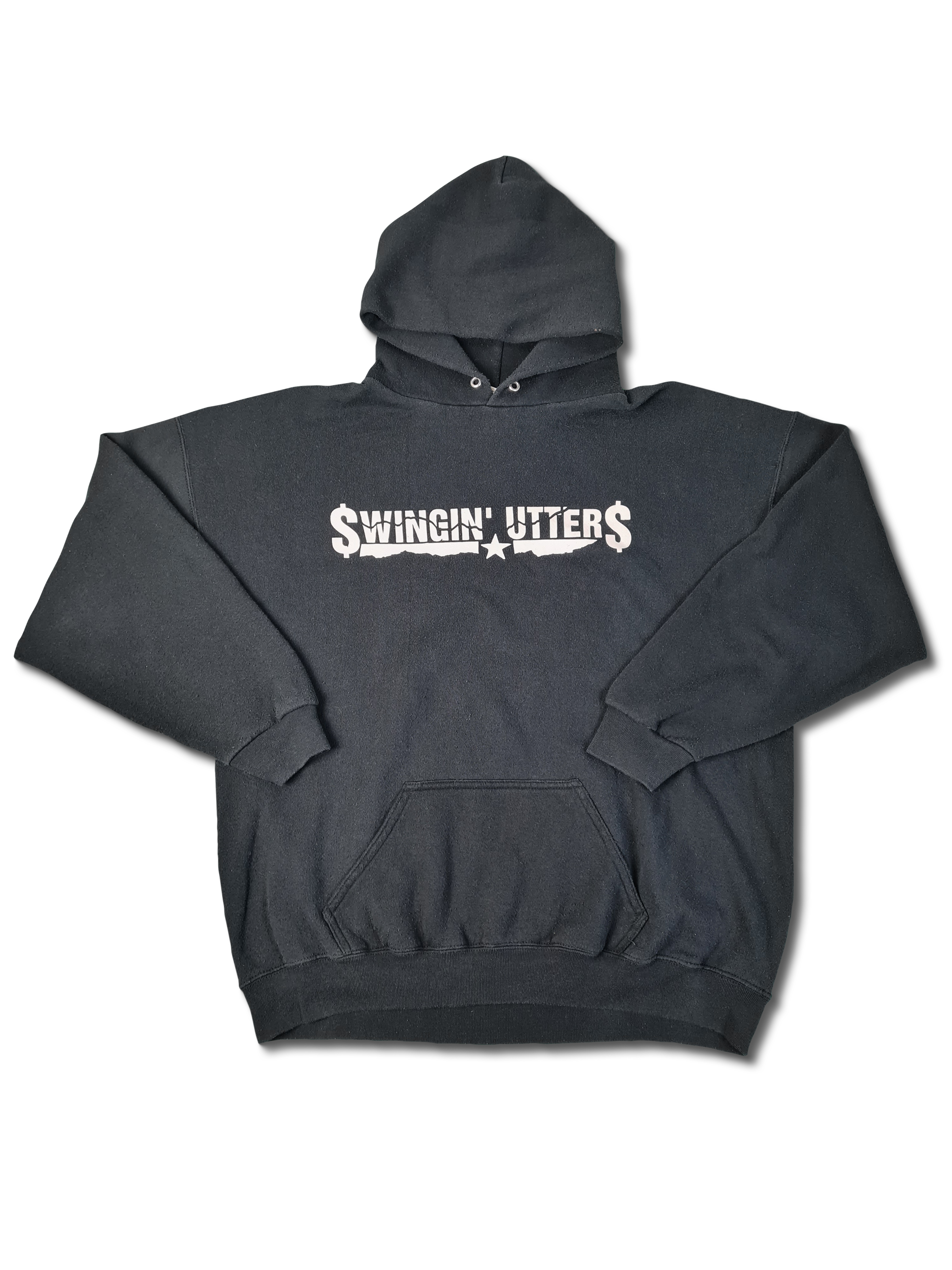 Rare! Vintage Tultex Hoodie 1998 Swinging Utters Five Lessons Learned Faded Schwarz XL - RareRags