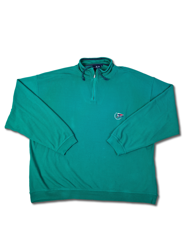 Vintage Grantex Pullover Halfzip Yachting Gear Bestickt Grun XXL XXXXL RareRags