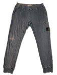 Moderne Stone Island Jogginghose Used Look Verwaschenes Blau L